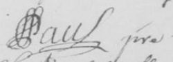 Signature Pierre PAUL