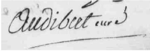 audibert signature 1783